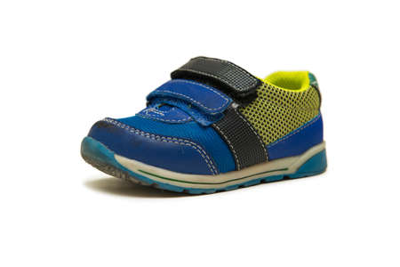 Baby shoes isolated on the white backgroundの写真素材