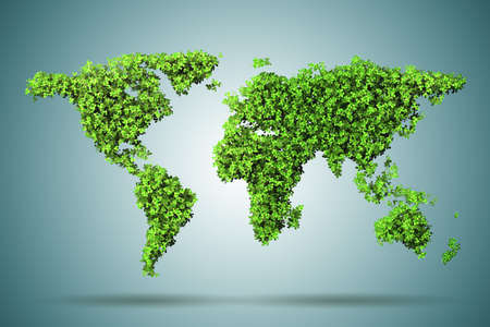 Ecology and green environment concept - 3D renderingの写真素材