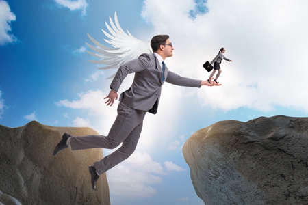 Venture capital concept with angel investorの写真素材