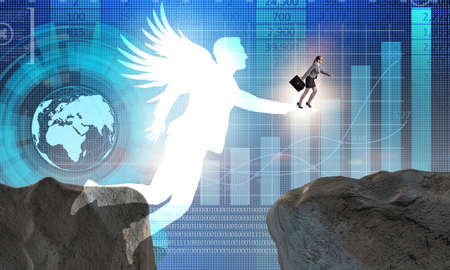 Venture capital concept with angel investorの写真素材