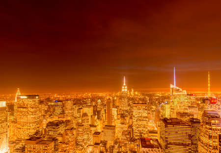 New York - DECEMBER 20, 2013: View of Lower Manhattan on Decembeのeditorial素材