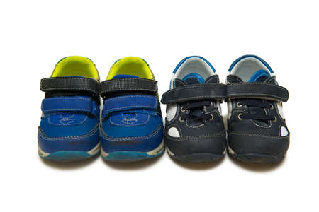 Baby shoes isolated on the white background