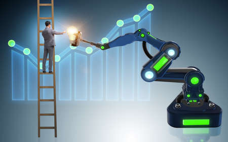 New idea concept with businessman