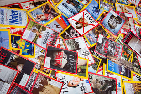 New York - MARCH 7, 2017: US magazines on March 7 in New York, Uのeditorial素材