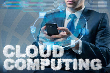 Cloud computing storage in IT concept