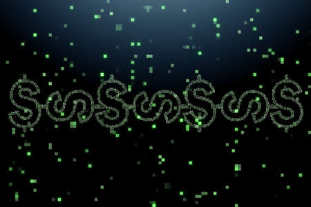 Blockchain concept as futuristic idea of database - 3d rendering