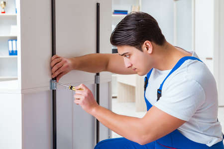 Furniture repair and assembly conceptの写真素材