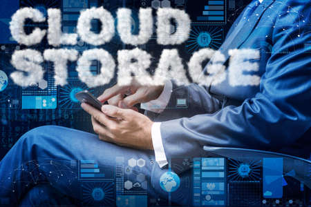 Cloud computing storage in IT conceptの写真素材