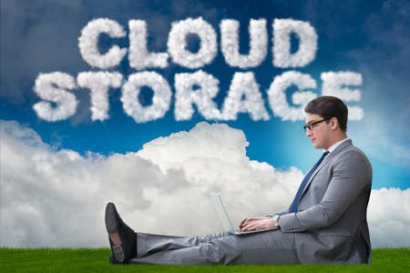 Cloud computing storage in IT conceptの写真素材