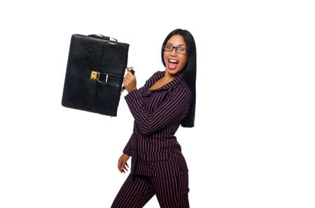 Woman businesswoman concept isolated white backgroundの写真素材