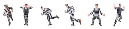 Funny prison inmate in conceptの写真素材