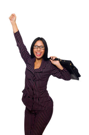 Woman businesswoman concept isolated white backgroundの写真素材