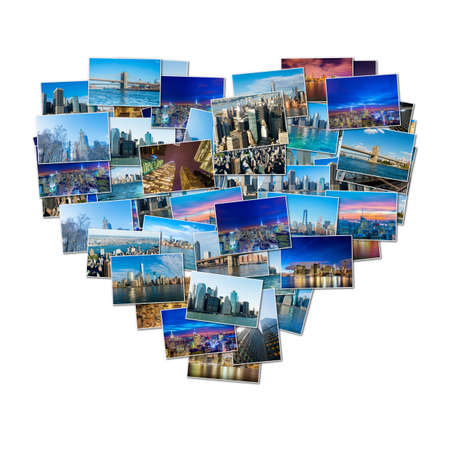 New York photos in collageの写真素材