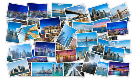 Collage of New York photosの写真素材