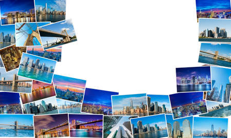 Collage of New York photosの写真素材