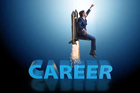 Businessman in promotion business concept