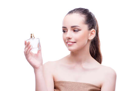 Young beautiful female fashion model with make upの写真素材