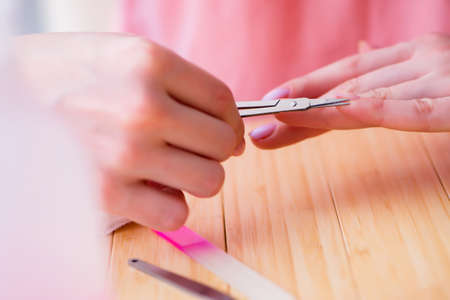 Beauty products nail care tools pedicure closeupの写真素材