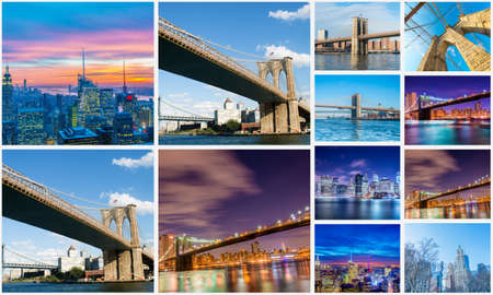 Collage of New York photosの写真素材