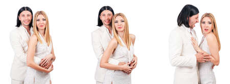 Pair of man and woman in loveの写真素材