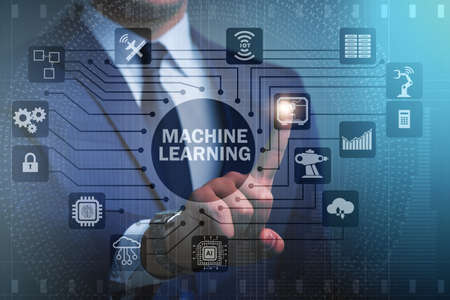 Machine learning computing concept of modern IT technologyの写真素材