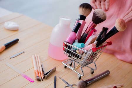 Beauty products nail care tools pedicure closeupの写真素材