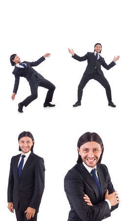 Young businessman isolated on the white backgroundの写真素材