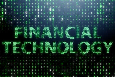Fintech in financial technology conceptの写真素材