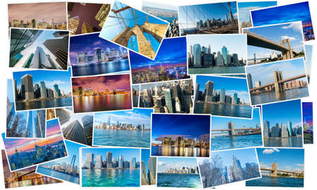 Collage of New York photosの写真素材