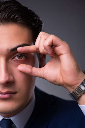 Portrait of young handsome businessmanの写真素材