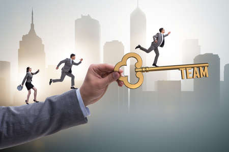 Business people in teamwork conceptの写真素材