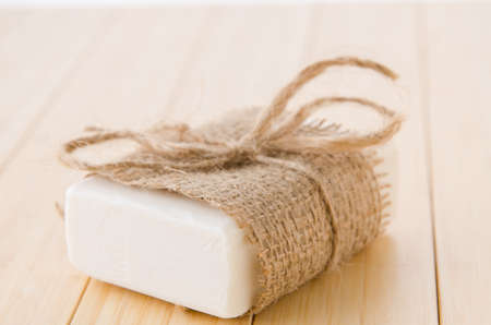 Healthy lifestyle concept with aromatic soapsの写真素材