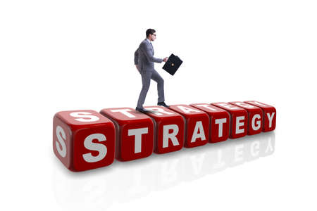 Businessman in strategy business conceptの写真素材