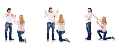 Pair of man and womanの写真素材