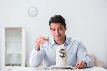 Concept of expensive dining in restaurantsの写真素材