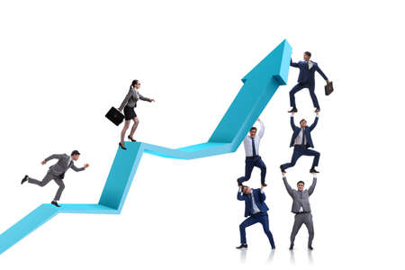 Business people in economic recovery business conceptの写真素材