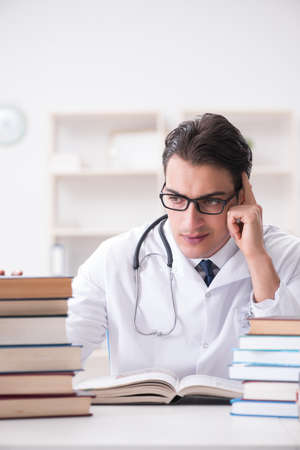 Medical student preparing for university examsの写真素材