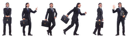 Young businessman isolated on the white backgroundの写真素材