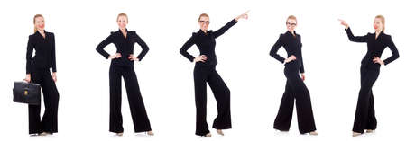 Businesswoman isolated on the whiteの写真素材