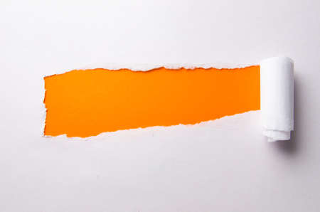 Torn paper with blank space for your message