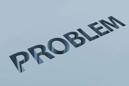 Business financial problem concept with letters on groundの写真素材