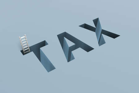 Tax financial and business conceptの写真素材