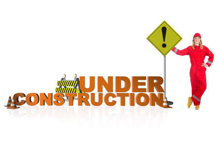 Concept of under construction for your webpage
