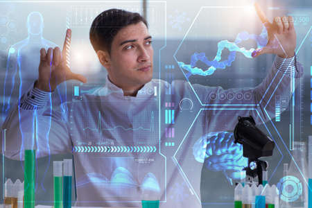 Telemedicine mhealth concept with young doctor