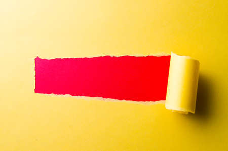 Torn paper with blank space for your message