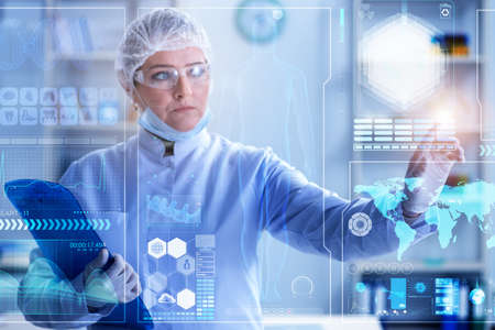 Woman doctor in telemedicine mhealth concept