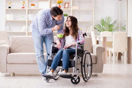 Young family taking care of each otherの写真素材