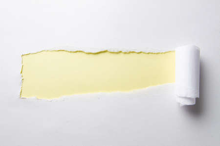 Torn paper with blank space for your message