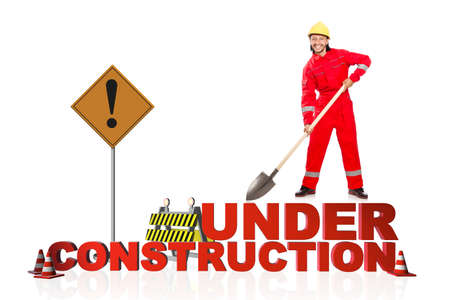 Concept of under construction for your webpageの写真素材
