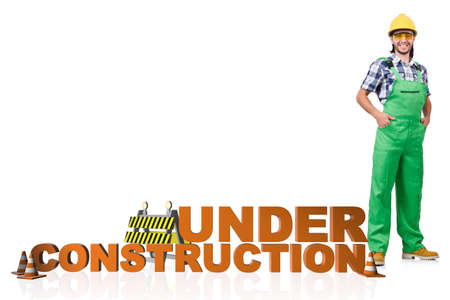 Concept of under construction for your webpage